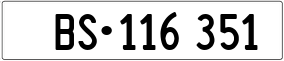 Trailer License Plate